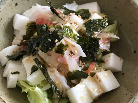 カニカマと長芋の海苔サラダ